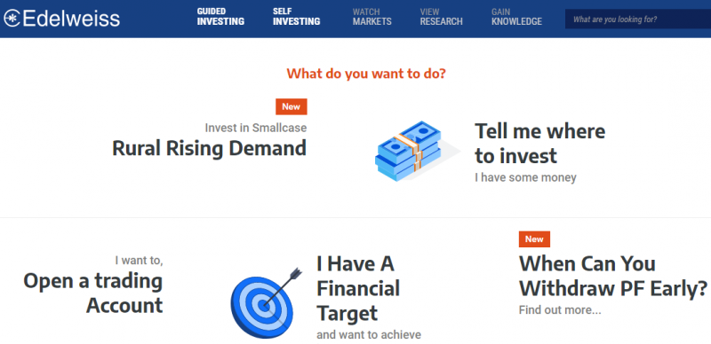 Edelweiss full service stock broker