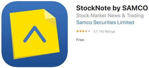 StockNote mobile trading app