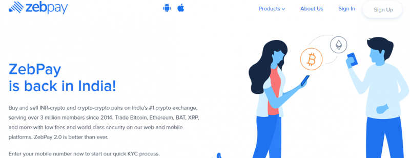 Zebpay Multi-Cryptocurrency Wallet