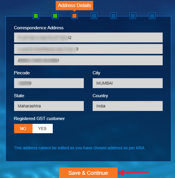 Provide your complete address details