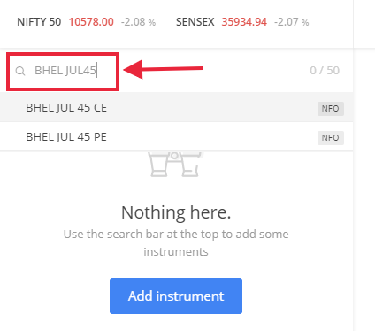 Create options witchlist