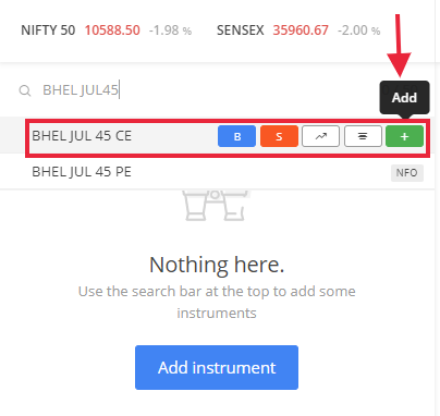 Add contract to watchlist