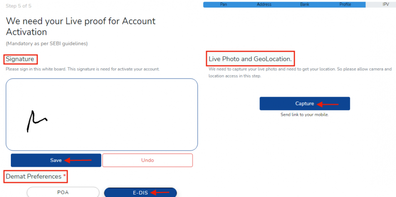 Alice Blue Account opening eKYC