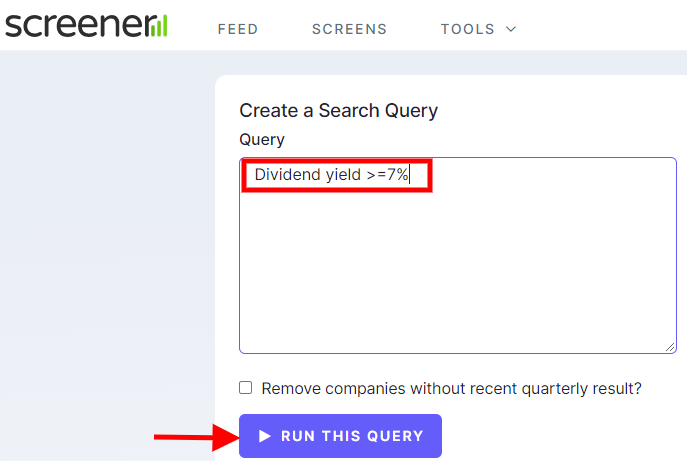Stocks paying dividend 7 percent and above